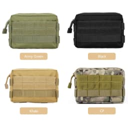 Tactical Pouch EDC Tool Storage Kit with Molle System Multifunctional Mobile Phone Case Bag for Hunting Exploration Hike