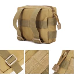 Tactical Pouch EDC Tool Storage Kit with Molle System Multifunctional Mobile Phone Case Bag for Hunting Exploration Hike