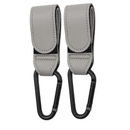 1/2pcs PU Leather Baby Stroller Hook for Pram Rotate 360 Degree Rotatable Cart Organizer Pram Hook Stroller Accessories