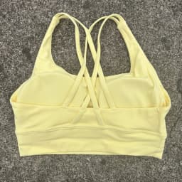 Solid Color Soft Cross Back Women Fitness Bra Tights Yoga Vest High Strength Shockproof Gym Sports Top Push Up With Chest Pad