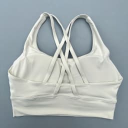 Solid Color Soft Cross Back Women Fitness Bra Tights Yoga Vest High Strength Shockproof Gym Sports Top Push Up With Chest Pad
