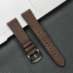 20mm 22mm Leather Strap for Samsung Galaxy Watch 6 5 4 40mm 44mm Gear Band Vintage Bracelet for Xiaomi Redmi Watch 3 Lite/Active