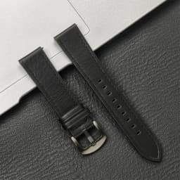 20mm 22mm Leather Strap for Samsung Galaxy Watch 6 5 4 40mm 44mm Gear Band Vintage Bracelet for Xiaomi Redmi Watch 3 Lite/Active