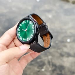 20mm 22mm Leather Strap for Samsung Galaxy Watch 6 5 4 40mm 44mm Gear Band Vintage Bracelet for Xiaomi Redmi Watch 3 Lite/Active