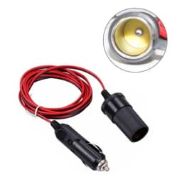 2M/5M Car Cigar Lighter Plug 12V Extension Cable Adapter Socket Charger Lead With Indicator Light