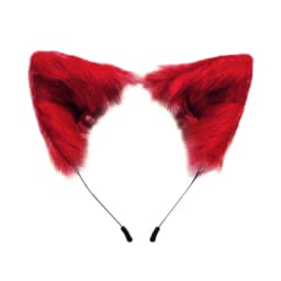 Kawaii Plush Pink Cat Ears Headband Realistic Furry Fluffy Animal Hairband Lolita Cosplay Fox Anime Costume Hair Accessories