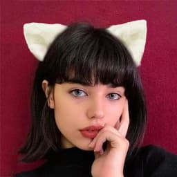 Kawaii Plush Pink Cat Ears Headband Realistic Furry Fluffy Animal Hairband Lolita Cosplay Fox Anime Costume Hair Accessories
