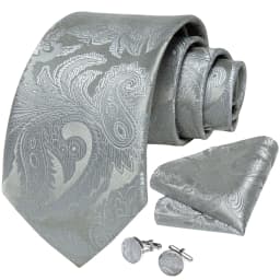 Fashion 8cm Tie Light Green Necktie Men Business Wedding Party Formal Neck Tie Accessories Handkerchief Cufflinks DiBanGu
