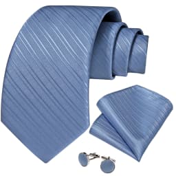 Fashion 8cm Tie Light Green Necktie Men Business Wedding Party Formal Neck Tie Accessories Handkerchief Cufflinks DiBanGu