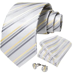 Fashion 8cm Tie Light Green Necktie Men Business Wedding Party Formal Neck Tie Accessories Handkerchief Cufflinks DiBanGu
