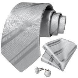 Fashion 8cm Tie Light Green Necktie Men Business Wedding Party Formal Neck Tie Accessories Handkerchief Cufflinks DiBanGu