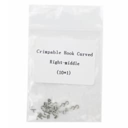 10Pcs/Pack Dental Orthodontic Lingual Button Bondble Multi-Hook Botton Monoblock Double Hooks Stainless Steel Dentist Materials