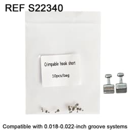 10Pcs/Pack Dental Orthodontic Lingual Button Bondble Multi-Hook Botton Monoblock Double Hooks Stainless Steel Dentist Materials