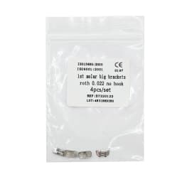10Pcs/Pack Dental Orthodontic Lingual Button Bondble Multi-Hook Botton Monoblock Double Hooks Stainless Steel Dentist Materials