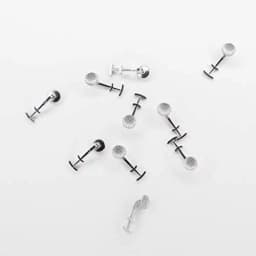 10Pcs/Pack Dental Orthodontic Lingual Button Bondble Multi-Hook Botton Monoblock Double Hooks Stainless Steel Dentist Materials
