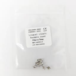 10Pcs/Pack Dental Orthodontic Lingual Button Bondble Multi-Hook Botton Monoblock Double Hooks Stainless Steel Dentist Materials