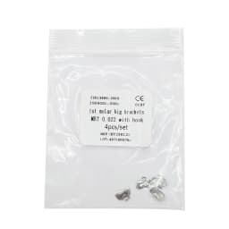 10Pcs/Pack Dental Orthodontic Lingual Button Bondble Multi-Hook Botton Monoblock Double Hooks Stainless Steel Dentist Materials