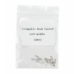 10Pcs/Pack Dental Orthodontic Lingual Button Bondble Multi-Hook Botton Monoblock Double Hooks Stainless Steel Dentist Materials