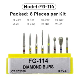 1Box AG Series Round Shape Dental Diamond Burs Drills High Speed Handpiece Teeth Whitening FG Dia 1.6MM Dentistry Materials