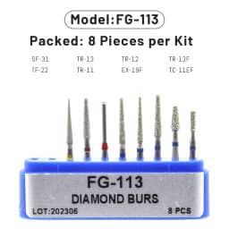 1Box AG Series Round Shape Dental Diamond Burs Drills High Speed Handpiece Teeth Whitening FG Dia 1.6MM Dentistry Materials