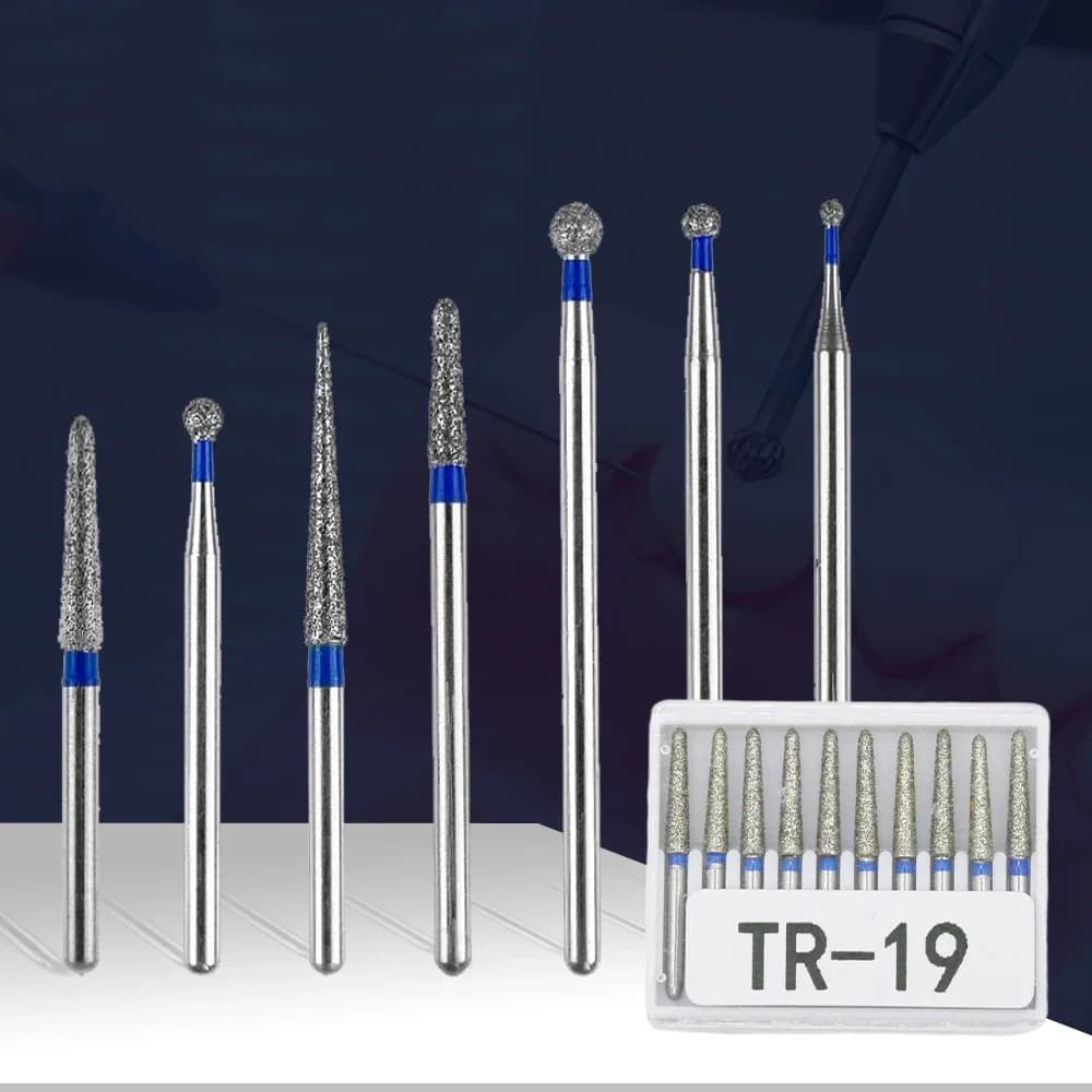 1Box AG Series Round Shape Dental Diamond Burs Drills High Speed Handpiece Teeth Whitening FG Dia 1.6MM Dentistry Materials