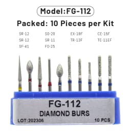 1Box AG Series Round Shape Dental Diamond Burs Drills High Speed Handpiece Teeth Whitening FG Dia 1.6MM Dentistry Materials