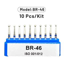 1Box AG Series Round Shape Dental Diamond Burs Drills High Speed Handpiece Teeth Whitening FG Dia 1.6MM Dentistry Materials