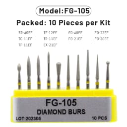 1Box AG Series Round Shape Dental Diamond Burs Drills High Speed Handpiece Teeth Whitening FG Dia 1.6MM Dentistry Materials