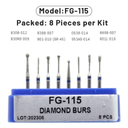 1Box AG Series Round Shape Dental Diamond Burs Drills High Speed Handpiece Teeth Whitening FG Dia 1.6MM Dentistry Materials