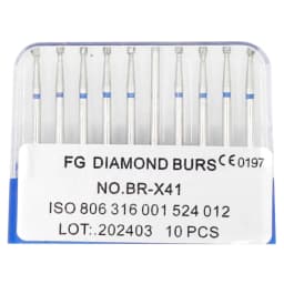 1Box AG Series Round Shape Dental Diamond Burs Drills High Speed Handpiece Teeth Whitening FG Dia 1.6MM Dentistry Materials