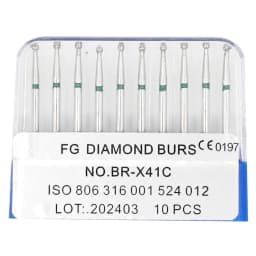 1Box AG Series Round Shape Dental Diamond Burs Drills High Speed Handpiece Teeth Whitening FG Dia 1.6MM Dentistry Materials