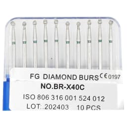 1Box AG Series Round Shape Dental Diamond Burs Drills High Speed Handpiece Teeth Whitening FG Dia 1.6MM Dentistry Materials