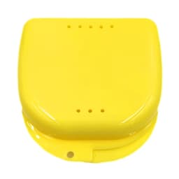 50pcs Denture Tray Box Dental Orthodontic Retainer Box Case Plastic Teeth Container Denture Box False Teeth Protective Case