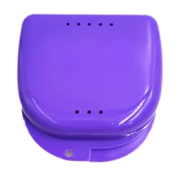 50pcs Denture Tray Box Dental Orthodontic Retainer Box Case Plastic Teeth Container Denture Box False Teeth Protective Case