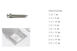 Dental Orthodontic Matching Tool Micro Screw Driver for Self Drilling Tool Dentist Tools Diameter 1.6mm 1.8mm