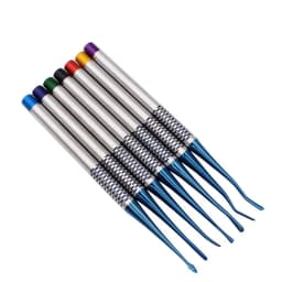 7 Pcs/Set Dental Tooth Extracting Tools Set Titanium Alloy Implant Instrument Dental Elevator Set Dental Extraction Root Tooth