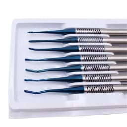 7 Pcs/Set Dental Tooth Extracting Tools Set Titanium Alloy Implant Instrument Dental Elevator Set Dental Extraction Root Tooth