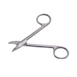 Medical Surgical Dental Crown Scissors Stainless Steel Tissue Tool Straight Curved Head 12.5CM