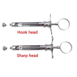 Dental Syringe Stainless Steel Dentistry Surgical Instrument With Head Dental Teeth Care Dental Anesthesia Aspirating Syringe