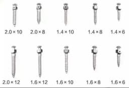 Dental Orthodontic Screws Titanium Alloy Matching Tool Micro Screw Driver for Self Drilling Tool Mini Screw 1.6*8