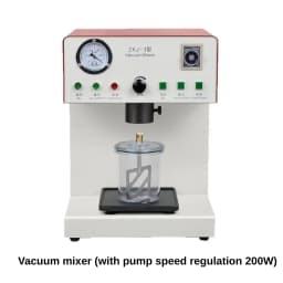 AG Dental Vacuum Mixer - Dental Lab Equipment Lab Compact Gypsum Stirrer with Vacuum Pump & Mixing Cup for Bubble-Free Casts
