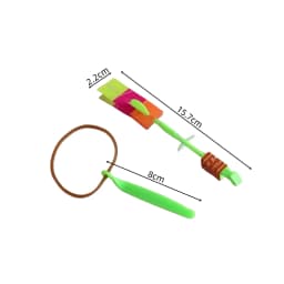 Outdoor Flash Rocket Toy LED Lights Glowing Slingshot Rocket Helicopter Flying Toy Party Fun Gift Rubber Band Ejector Toys