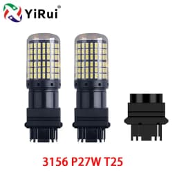 YiRui 2pcs 12-48V New LED Bulbs 144smd Lamp Reverse Turn Signal Light BA15S P21W BAU15S PY21W 7440 W21W P21/5W 1157 BAY15D
