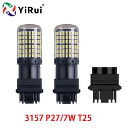 YiRui 2pcs 12-48V New LED Bulbs 144smd Lamp Reverse Turn Signal Light BA15S P21W BAU15S PY21W 7440 W21W P21/5W 1157 BAY15D