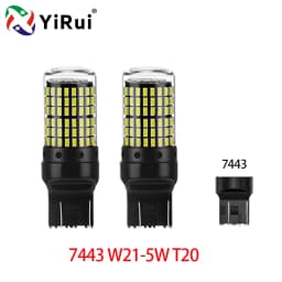 YiRui 2pcs 12-48V New LED Bulbs 144smd Lamp Reverse Turn Signal Light BA15S P21W BAU15S PY21W 7440 W21W P21/5W 1157 BAY15D