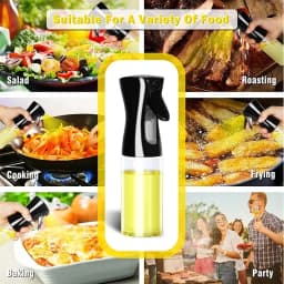 200/300/500mlOil Spray Plastic Household Kitchen Oil Spray Bottle Or Oil Brush Nebulizing Mist Filling Cooking Dual Use BBQ