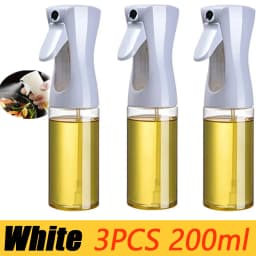 200/300/500mlOil Spray Plastic Household Kitchen Oil Spray Bottle Or Oil Brush Nebulizing Mist Filling Cooking Dual Use BBQ