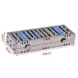 Dental Sterilization Rack Surgical Autoclavable Sterilization Box Dental Cassette File Burs Disinfection Tray Dentist Tools