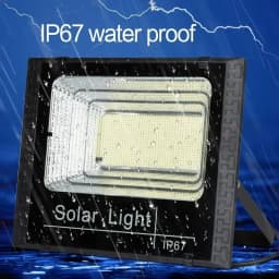 JVEE 30W 1000mAh Solar Flood Lights Remote Control Powered Spotlight Outdoor Waterproof IP67 Villa Street Lamp Adjustable Angle
