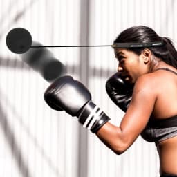 Boxing Reflex Speed Punch Ball Boxing Rubber Balls for Agility Reaction Training with Sweatband Fitness Equipments Accessories